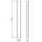 Shuttering support inclinable | squared timber 80 x 40 x 750 mm